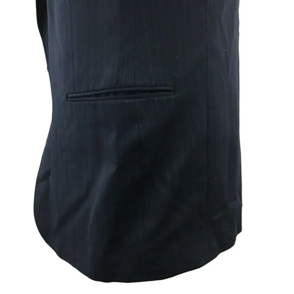 Thomas Suit Jacket Blazer Sports Coat Mens 100% Pure Wool 42L Blue Pinstripe 6 P - Picture 9 of 12